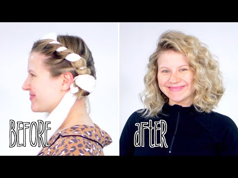 Testing Viral Overnight Heatless Curls! WOW 😳