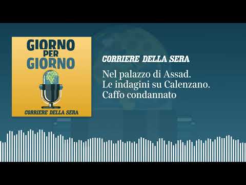 Nel palazzo di Assad. Le indagini su Calenzano. Caffo condannato