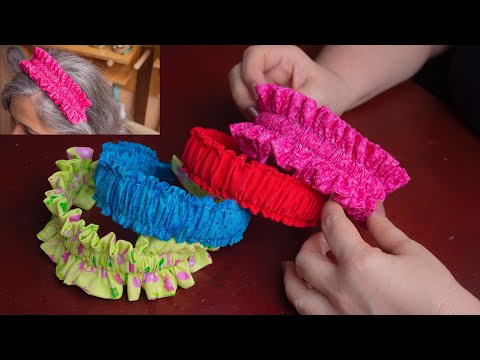 TIARAS O DIADEMAS scrunchie/como hacer 2 modelos preciosos y fáciles /Ideas de negocio y regalos
