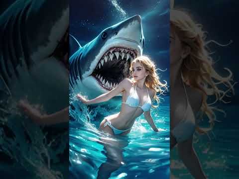 A woman performs a fusion with the Great White Shark on AGT #americagottalent #magic