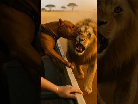 Leão Ataca Pitbull  #foryou #viral #shorts