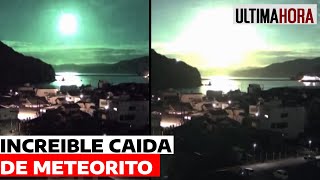 Gigantesco meteorito cae por la noche en Japón