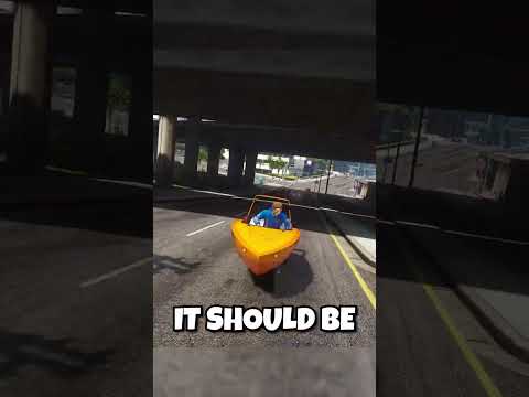 Using Boat Car to Escape Cops in GTA 5 RP..