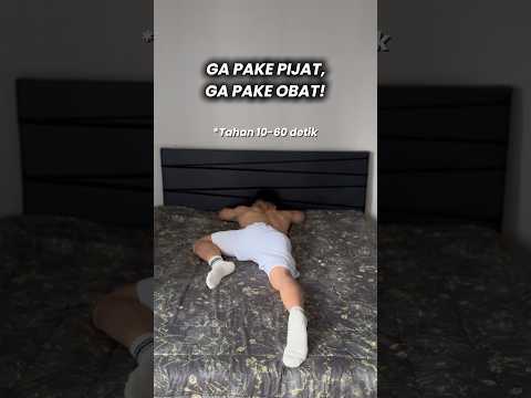 GA PAKE PIJAT, GA PAKE OBAT🔥 #fitness #stretching #sleep #tips #lowerbackpain