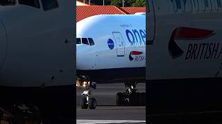 After Medical Emergency Stop at Lajes B777 British Airways Takeoff #shorts