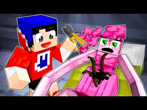 CIRURGIA PARA RETIRAR PARASITA DA BARRIGA DA MOMMY LONG LEGS no MINECRAFT!
