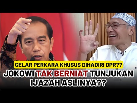 GELAR PERKARA KHUSUS DIHADIRI DPR ??  JOKOWI TAK NIAT TUNJUKAN IJAZAH ASLI !!!