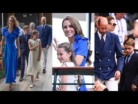 George and Charlotte Make Surprise Appearance with Princess Catherine and Prince William #wimbledon