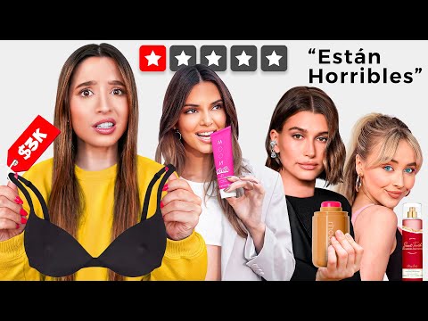 Probando productos con 1 estrella de marcas de celebridades (los PEORES productos) | Laura Mejia