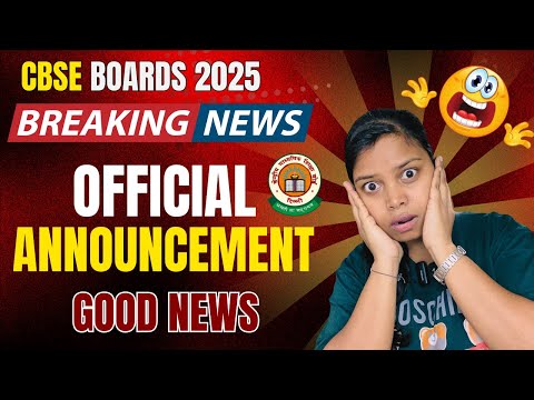 CBSE Official Announcement for Board Exam | CBSE DATE SHEET 2024-25 Class 10/12 | CBSE NEWS #cbse