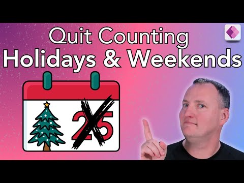 Exclude weekends and holidays in Power Apps