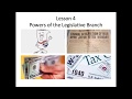 Congressional Powers and Responsibilities