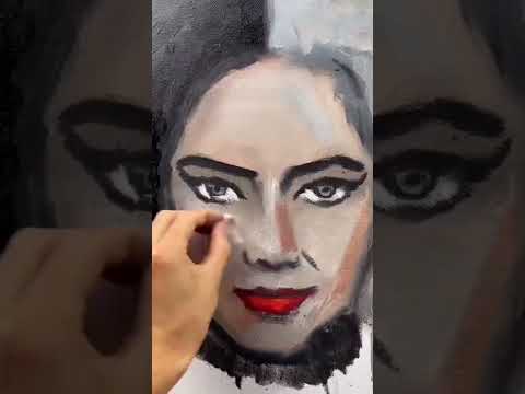 Круэлла и эксперименты масла с углём и пастелью