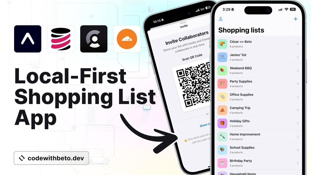 Watch: Build a Local-First Real-Time Shopping List App with Expo and TinyBase