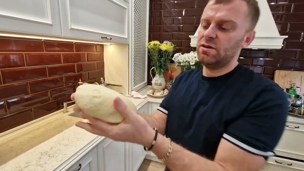 Пирог с мясом курник шикарное тесто