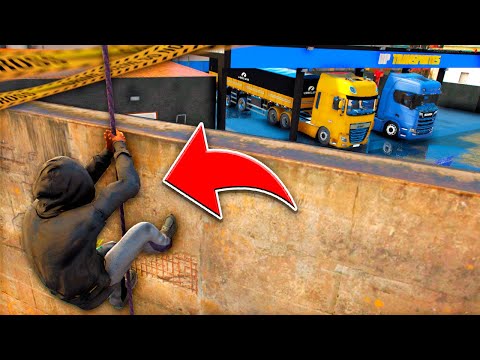 GTA V VIDA DE CAMINHONEIRO | LADRÕES INVADIU MINHA EMPRESA!! NÃO ACREDITO 😫 #329