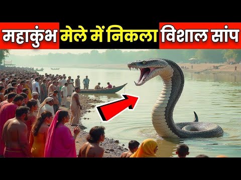 अचानक महाकुंभ में प्रकट हुआ एक विशाल नाग, लोग हुए हैरान | Snake in mahakumbh | Mahakumbh 2025 videos