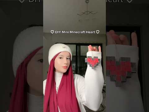 DIY Minecraft Heart♥️ (Mini Version🫶🏻) #minecraft #diy