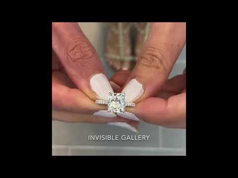 3 ct Cushion Cut Diamond Invisible Gallery™ Ring