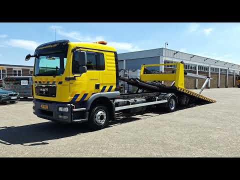 MAN TGM 12.250 4X2 BL DubbelCab 6 Pers. - Falkom FAS6000 + FAL2000 + Dubbele Lier 3600KG - Afstandsbediening - 10/2025 APK | Vrachtwagens | Bergingswagen