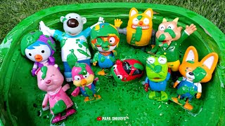 Membersihkan Pororo Penuh Lumpur Hijau, Edy, Poby, Crong, Rody, Patty, Harry, Tutu, Tongtong, Loopy