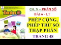 Cộng và Trừ Số Thập Phân