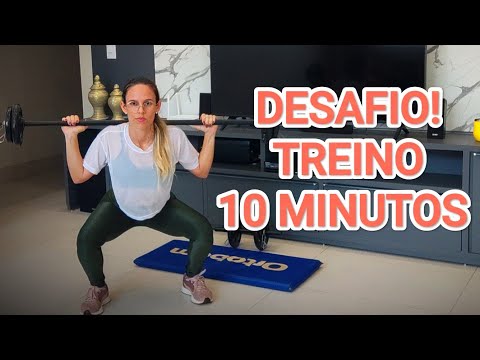 Desafio O RECOMEÇO | Treino de Quadríceps, Posterior E Glúteos Em Casa 10 Minutos | Dia 21