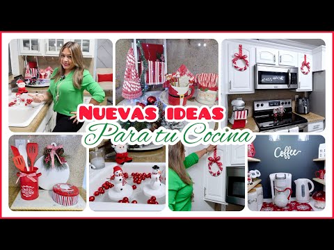 DECORACION NAVIDEÑA DE MI COCINA 🎄 DIYs MUY FACILES Y ECONOMICOS