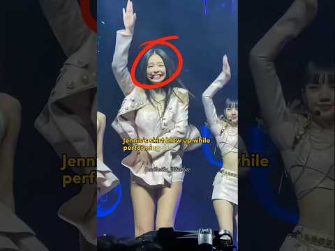 Jennie and her flying skirt 😂#rosé#apt#brunomars#blackpink