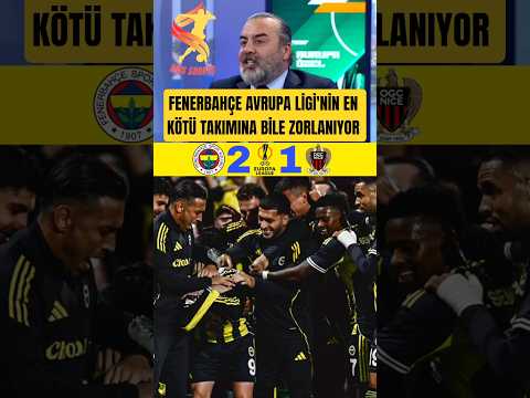 NICE AVRUPADA SIFIR ÇEKEN TAKIM FENERBAHÇE BURDA BİLE ZORLANIYOR #fenerbahçe #emrebol #futbol #uel