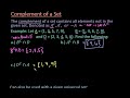 Set Theory and Complements