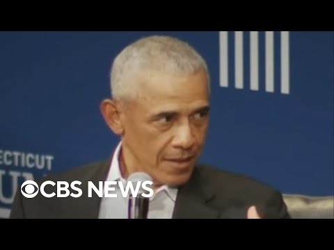 YouTube video thumbnail: Obama Warns That U.S. Is "Dangerously Close" to Autocracy
