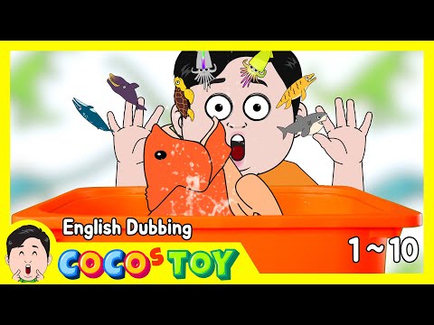 En Dubbing｜Let's count 1~10 in english with sea monster｜kids numbers education｜CoCosToy