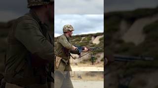 Marine Uses BAR in Pacific Theater