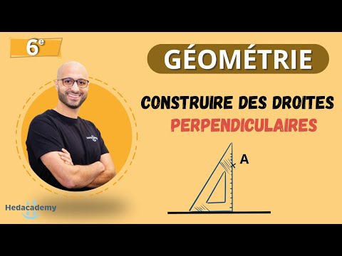 CONSTRUIRE DES DROITES PERPENDICUALIRES - CM2 / 6ᵉ