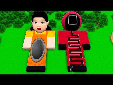 I found a SQUID GAME 2 MAZE vs PIT in Minecraft ! Who's BETTER MANAGER vs Young-hee PIT !