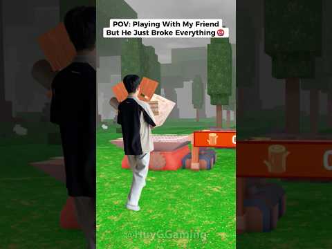 Playing with my friend, but he just broke everything 😡💢 99 Nights in The Forest