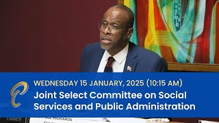 24th Meeting - JSC Social Services & Public Administration - January 15, 2025 - NCD