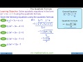 Quadratic Equations and Discriminants