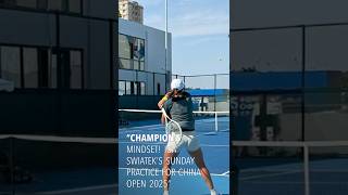 CHAMPION MINDSET: IGA SWIATEK’S SUNDAY PRACTICE FOR CHINA OPEN 2025 #igaswiatek #chinaopen2025