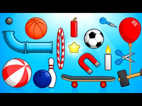 Juegos para Niños - Physics Games Niveles 1-35 - Videos Infantiles de Pelotitas