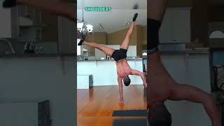 I Make a video Every Week until One arm Handstand - Part 39 #handstand #shorts #onearmhandstand