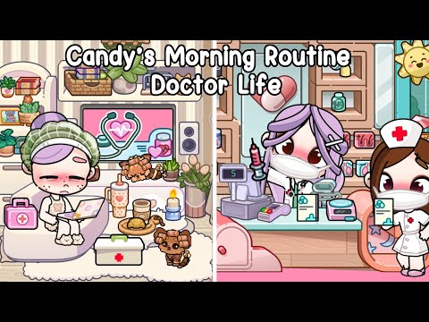 A Day with Candy 👩🏼‍⚕️☀️ Morning Routine of a Doctor | Avatar World | Pazu