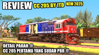 REVIEW LOKOMOTIF CC 205 BY ITD SUDAH DETAIL PBR DAN FULL SCRIP
