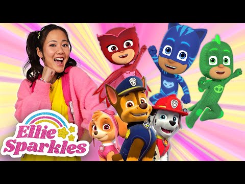 THREE Colour Challenge with Paw Patrol and PJ Masks - Ellie Sparkles