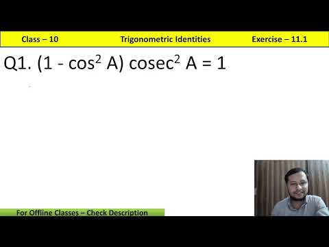 Trigonometry Class 10 Rd Sharma II Trigonometric Identities