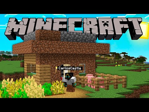 ASÍ FUE mi PRIMER DÍA en MINECRAFT! 😂 - CARLOSCASTLE MINECRAFT