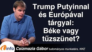 Trump Putyinnal és Európával tárgyal: béke vagy tűzszünet? Csizmazia Gábor, Inforádió, Aréna