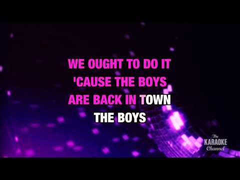 The Boys Are Back In Town in the Style of “The Bus Boys” with lyrics (no lead vocal)