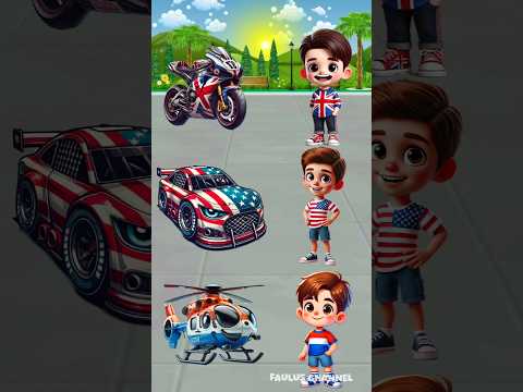 Everyone drives their favorite vehicle #shortfeed #english #cartoon #animation